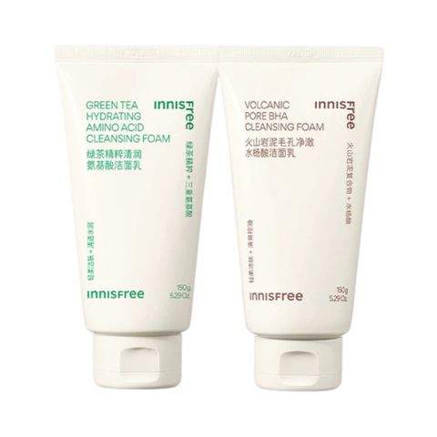 Sữa Rửa Mặt Innisfree Green Tea & Volcanic BHA 150ml - Dưỡng Ẩm, Kiểm Soát Nhờn, Làm Sạch Sâu Cho Da Nhạy Cảm và Da Dầu