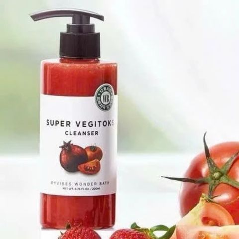 Sữa Rửa Mặt Super Vegitoks 300ml - Sạch Sâu, Thải Độc Từ Rau Củ, Dưỡng Da, Được Yêu Thích Từ Hàn Quốc