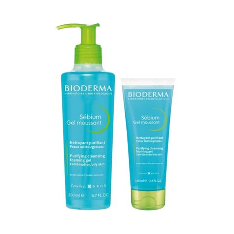 Bioderma Sébium Gel Moussant 100ml/200ml - Sữa Rửa Mặt Tạo Bọt Không Chứa Xà Phòng Dành Cho Da Dầu, Da Mụn