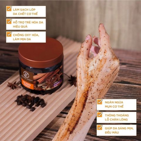 Tẩy Da Chết Cơ Thể Body Quế Hồi Coffee 380g – Làm Mịn Da, Giảm Viêm Lỗ Chân Lông, Dưỡng Da Săn Chắc 388625