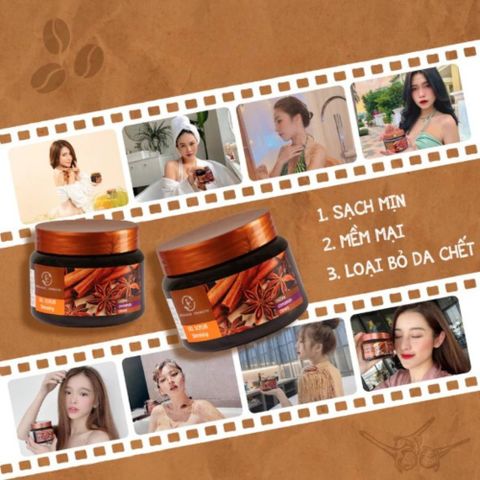 Tẩy Da Chết Cơ Thể Body Quế Hồi Coffee 380g – Làm Mịn Da, Giảm Viêm Lỗ Chân Lông, Dưỡng Da Săn Chắc 388625