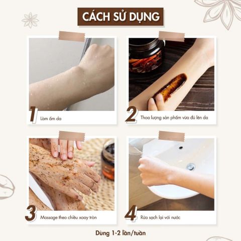 Tẩy Da Chết Cơ Thể Body Quế Hồi Coffee 380g – Làm Mịn Da, Giảm Viêm Lỗ Chân Lông, Dưỡng Da Săn Chắc 388625