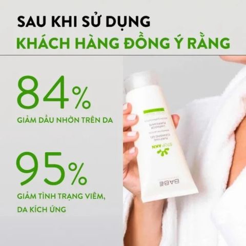 Sữa Rửa Mặt Gel BABE Stop AKN 200ml - Làm Sạch Sâu, Ngăn Ngừa Mụn, Phù Hợp Da Nhạy Cảm và Da Dầu