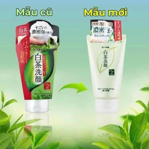 Sữa Rửa Mặt Matcha Trà Xanh Rohto Nhật Bản 120g - Làm Sạch Da, Ngăn Ngừa Mụn, Tươi Mát, Dưỡng Ẩm Cải Thiện Làn Da