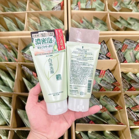 Sữa Rửa Mặt Matcha Trà Xanh Rohto Nhật Bản 120g - Làm Sạch Da, Ngăn Ngừa Mụn, Tươi Mát, Dưỡng Ẩm Cải Thiện Làn Da