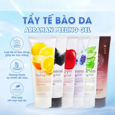 Tẩy Da Chết Arrahan Peeling Gel 180ml - Làm Sạch Da, Mịn Màng, Hỗ Trợ Sáng Da 388661