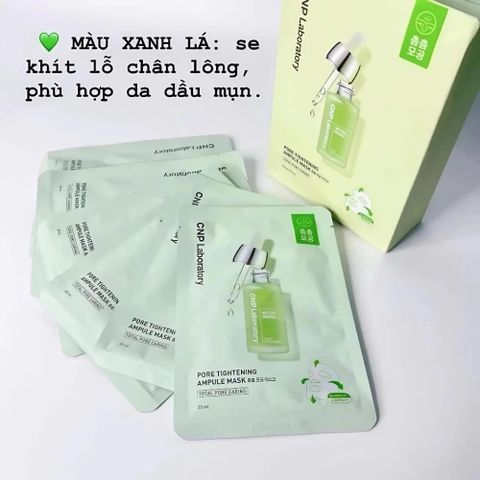 Mặt Nạ CNP Laboratory Ampule – Chăm Sóc Da Chuyên Sâu, Dưỡng Ẩm & Làm Dịu Hiệu Quả - Hộp 10 Miếng 388676