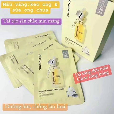 Mặt Nạ CNP Laboratory Ampule – Chăm Sóc Da Chuyên Sâu, Dưỡng Ẩm & Làm Dịu Hiệu Quả - Hộp 10 Miếng 388676