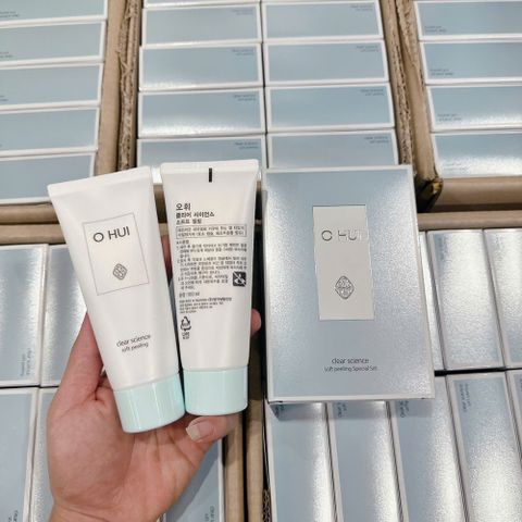 Tẩy Tế Bào Chết Da Mặt Ohui Clear Science Soft Peeling 100ml - Làm Sáng Da, Sạch Sâu, Mềm Mịn Tự Nhiên, Chống Oxy Hóa, Ngừa Mụn