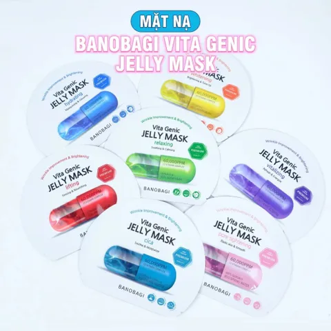 Mặt Nạ Giấy Banobagi Vita Genic Jelly Mask 30ml – Dưỡng Trắng, Cấp Ẩm, Giảm Mụn, Nhiều Loại Vitamin 388682