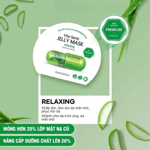 Mặt Nạ Giấy Banobagi Vita Genic Jelly Mask 30ml – Dưỡng Trắng, Cấp Ẩm, Giảm Mụn, Nhiều Loại Vitamin 388682
