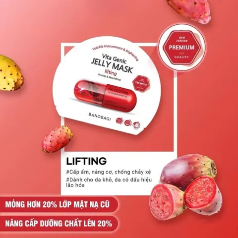 Mặt Nạ Giấy Banobagi Vita Genic Jelly Mask 30ml – Dưỡng Trắng, Cấp Ẩm, Giảm Mụn, Nhiều Loại Vitamin 388682