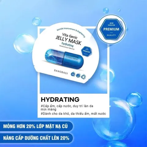 Mặt Nạ Giấy Banobagi Vita Genic Jelly Mask 30ml – Dưỡng Trắng, Cấp Ẩm, Giảm Mụn, Nhiều Loại Vitamin 388682