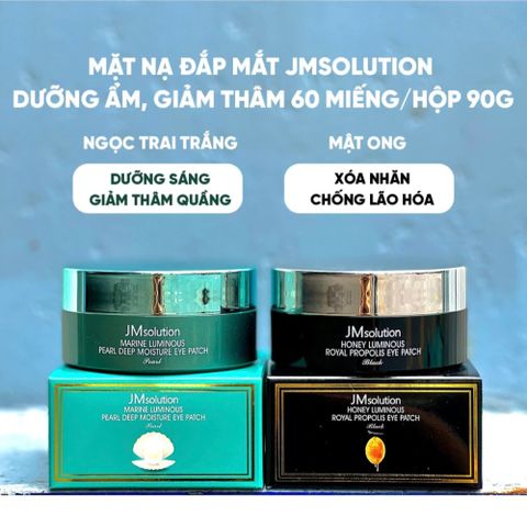 Mặt Nạ Mắt JMsolution Eye Patch 60 Miếng - Dưỡng Ẩm, Giảm Thâm, Mờ Nhăn Cho Da Mắt Tươi Sáng, Chống Lão Hóa, Hàn Quốc