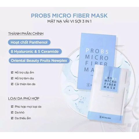 Mặt Nạ Vải Vi Sợi Be’Balance 3in1 (10 Miếng/Hộp) – Cấp Ẩm, Làm Dịu & Phục Hồi Da Hiệu Quả 388687