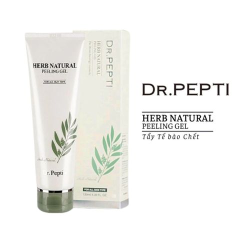 Gel Tẩy Tế Bào Chết Dr.Pepti Herb Natural 130ml - Tẩy Tế Bào Chết Dịu Nhẹ, Làm Sạch Sâu, Tái Tạo Da Mịn Màng, Hàn Quốc