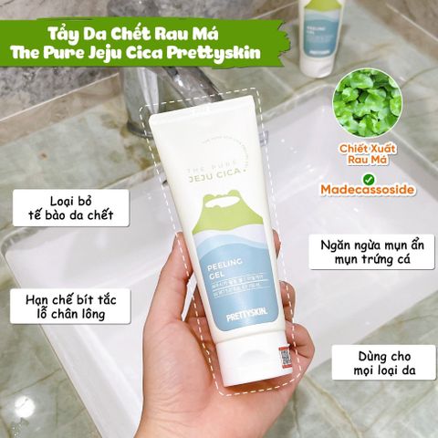 Tẩy Da Chết Rau Má PrettySkin 150ml - Sạch Sâu, Kiềm Dầu, Se Khít Lỗ Chân Lông - Dưỡng Ẩm Nhẹ Nhàng Cho Da Nhạy Cảm
