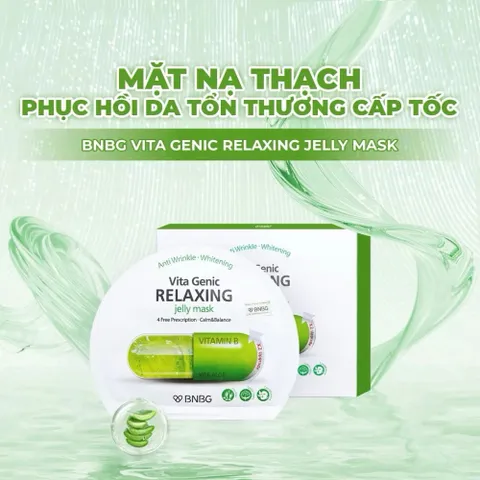 Mặt Nạ BNBG Vita Genic Mask – Cấp Ẩm, Dưỡng Trắng, Làm Dịu, Tăng Đàn Hồi Da - Hộp 10 Miếng 388715