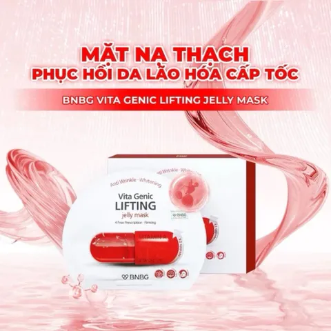 Mặt Nạ BNBG Vita Genic Mask – Cấp Ẩm, Dưỡng Trắng, Làm Dịu, Tăng Đàn Hồi Da - Hộp 10 Miếng 388715