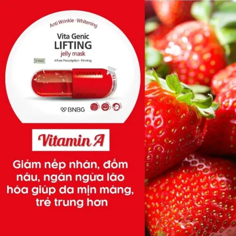Mặt Nạ BNBG Vita Genic Mask – Cấp Ẩm, Dưỡng Trắng, Làm Dịu, Tăng Đàn Hồi Da - Hộp 10 Miếng 388715