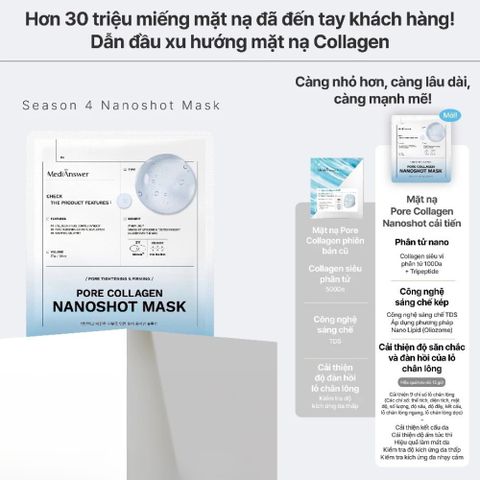 Mặt Nạ Dạng Thạch Collagen MediAnswer Nanoshot – Làm Dịu, Dưỡng Sáng & Se Khít Lỗ Chân Lông 388716