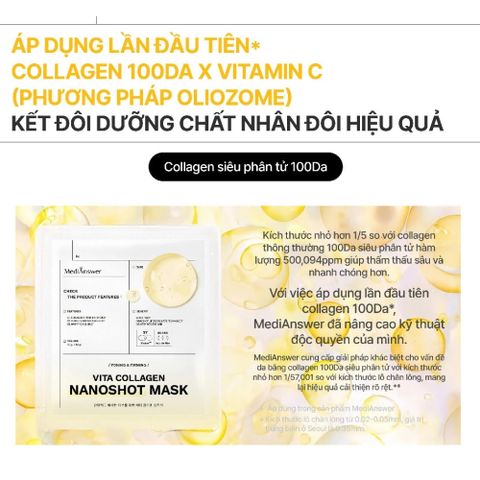Mặt Nạ Dạng Thạch Collagen MediAnswer Nanoshot – Làm Dịu, Dưỡng Sáng & Se Khít Lỗ Chân Lông 388716