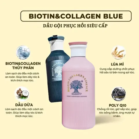 Dầu Gội Xả Biotin Collagen Essence Hương Nước Hoa 500ml – Phục Hồi Siêu Cấp Tóc Hư Tổn 500ml 388726