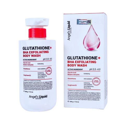 Sữa Tắm Giảm Mụn Angel's Liquid Glutathione + BHA Exfoliating Body Wash 500ml – Làm Sạch Da 388733