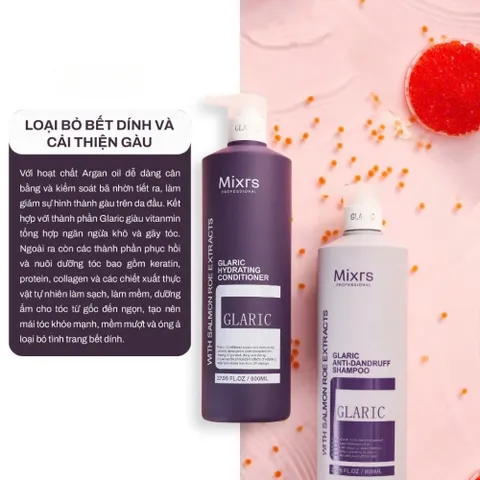 Dầu Gội Xả Mixrs Glaric 500ml-800ml – Giúp Tóc Suôn Mượt, Giảm Gàu, Giảm Gãy Rụng & Phục Hồi Hư Tổn 388734