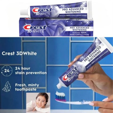 Kem Đánh Răng Crest 3D White Pro Advanced Whitening 147g – Làm Trắng Răng Nhanh, An Toàn 388738