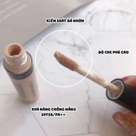 Kem Che Khuyết Điểm The Saem Cover Perfection Tip 6.5g - Che Phủ Khuyết Điểm Tự Nhiên, Duy Trì Lớp Trang Điểm Suốt Ngày