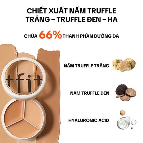 Kem Che Khuyết Điểm Cover Up Pro Concealer Tfit 30g - Giúp Che Phủ Mụn, Quầng Thâm, Tạo Lớp Nền Mịn màng, Rạng Rỡ Da Tự Nhiên