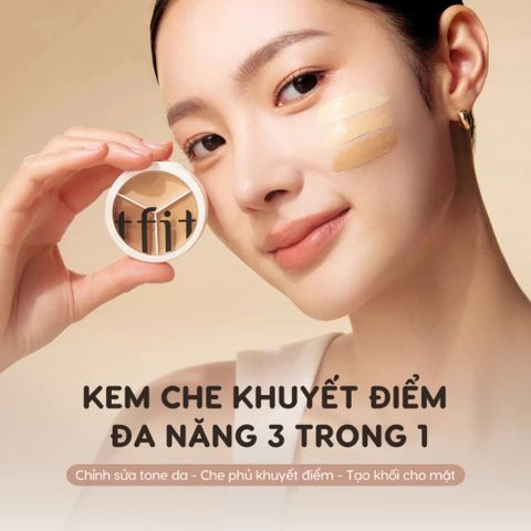 Kem Che Khuyết Điểm Cover Up Pro Concealer Tfit 30g - Giúp Che Phủ Mụn, Quầng Thâm, Tạo Lớp Nền Mịn màng, Rạng Rỡ Da Tự Nhiên
