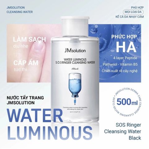 Nước Tẩy Trang JMsolution Cleansing Water 500ml/850ml - Sạch Sâu, Dịu Nhẹ, Cấp Ẩm, Phù Hợp Mọi Loại Da, Không Cồn, Hàn Quốc