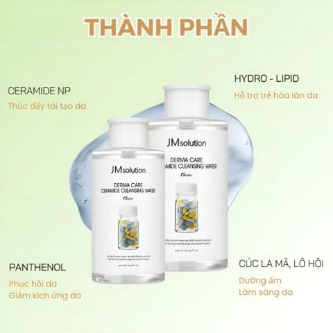 Nước Tẩy Trang JMsolution Cleansing Water 500ml/850ml - Sạch Sâu, Dịu Nhẹ, Cấp Ẩm, Phù Hợp Mọi Loại Da, Không Cồn, Hàn Quốc