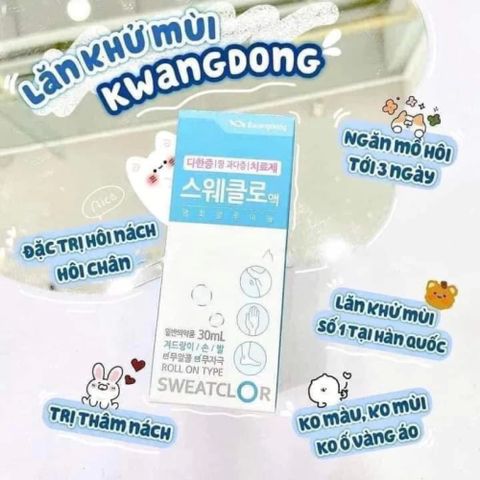 Lăn Khử Mùi Kwangdong Hàn Quốc 30ml – Khử Mùi, Ngừa Ố Vàng & Hỗ Trợ Giảm Thâm Vùng Nách 388777