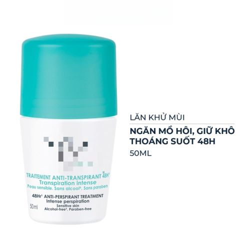 Lăn Khử Mùi Vichy Cho Da Nhạy Cảm 50ml - Khô Thoáng, Kiểm Soát Mồ Hôi 48-72H 388780