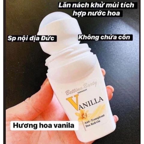 Lăn Nách Tích Hợp Nước Hoa Vanilla Bettina Đức 50ml – Khử Mùi, Giảm Thâm, Lưu Hương Lâu 388796