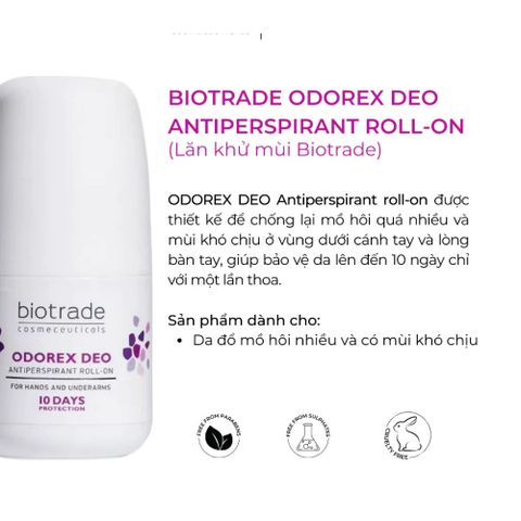 Lăn Khử Mùi Odorex Deo Antiperspirant Roll-on - 20ml – Ngăn Mồ Hôi & Khử Mùi Lâu Dài 10–14 Ngày 388797