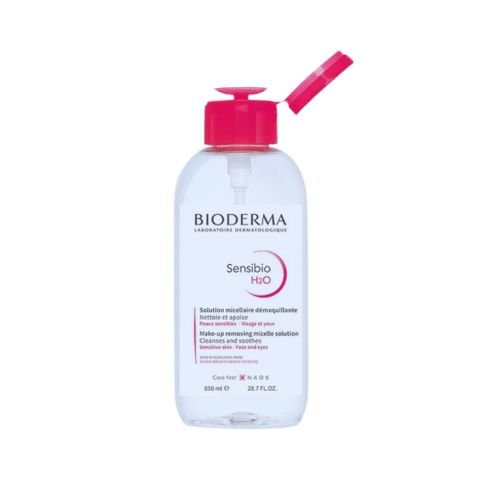 Nước Tẩy Trang Bioderma Sensibio H2O 850ml - Dành Cho Da Nhạy Cảm, Làm Sạch, Cấp Ẩm, An Toàn Cho Da Nhạy Cảm