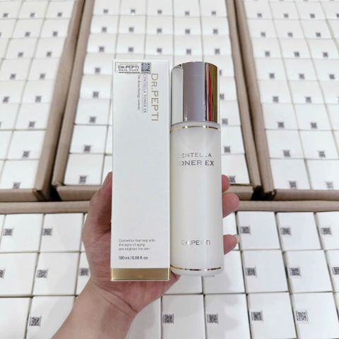Nước Hoa Hồng Dr.Pepti Centella Toner 180ml - Dưỡng Ẩm Sâu, Làm Dịu Da Nhạy Cảm, Căng Bóng Khỏe Mạnh Hàn Quốc