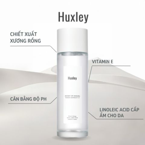 Nước Hoa Hồng Toner Huxley 120ml - Cấp Ẩm Sâu Chiết Xuất Xương Rồng Da Mịn Căng Bóng 388845