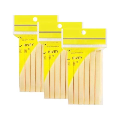 Bông Mút Rửa Mặt Chivey 12 Miếng - Bọt Biển Thiên Nhiên, Dễ Dàng Tạo Bọt, Phù Hợp Cho Da Nhạy Cảm, Hàng Cao Cấp Nhật Bản