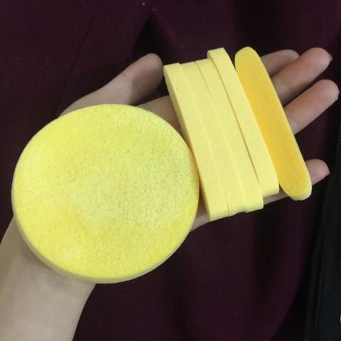 Bông Mút Rửa Mặt Chivey 12 Miếng - Bọt Biển Thiên Nhiên, Dễ Dàng Tạo Bọt, Phù Hợp Cho Da Nhạy Cảm, Hàng Cao Cấp Nhật Bản