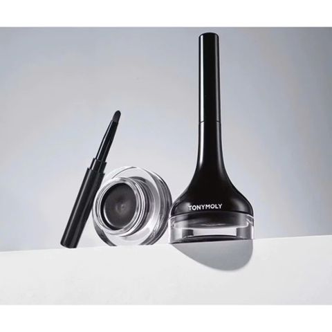 Gel Kẻ Mắt Chống Trôi TonyMoly Backstage Eyeliner – Dễ Kẻ, Lâu Trôi, Tự Nhiên 12h, Cọ Đi Kèm, Cho Mọi Phong Cách Makeup