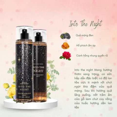 Body Mist Xịt Thơm Toàn Thân Bath And Body Works Into The Night / A Thousand Wishes 236ml 388913
