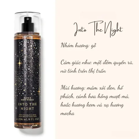Body Mist Xịt Thơm Toàn Thân Bath And Body Works Into The Night / A Thousand Wishes 236ml 388913
