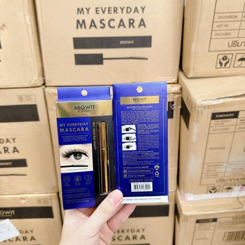 Chuốt Mi Mascara Browit My Everyday Endless Night - Mi Dài, Cong Vút, Chống Nước Độ Bền Cao, Cho Khuôn Mặt Rạng Rỡ, Dễ Dàng Tẩy Trang