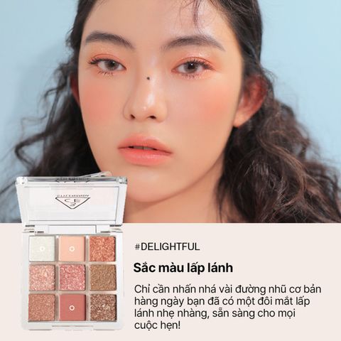 Bảng Phấn Mắt 3CE Multi Eye Color Palette 9 Màu Lâu Trôi - Phấn Mắt Tông Tự Nhiên Mịn, Bám Lâu Cho Trang Điểm Hằng Ngày