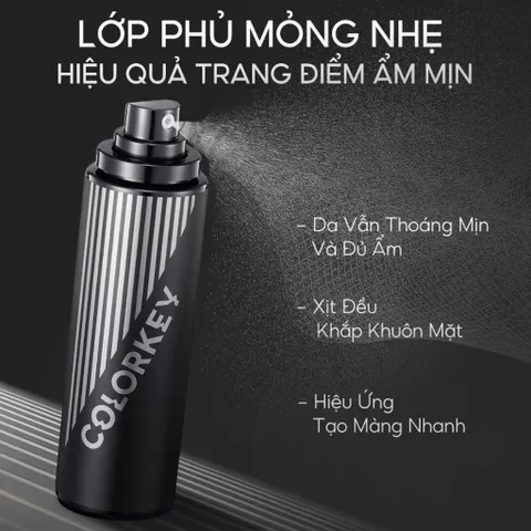 Xịt Khóa Nền Colorkey 100ml - Makeup Setting Spray Giữ Trang Điểm Lâu Trôi, Chống Nước, Dành Cho Mọi Loại Da